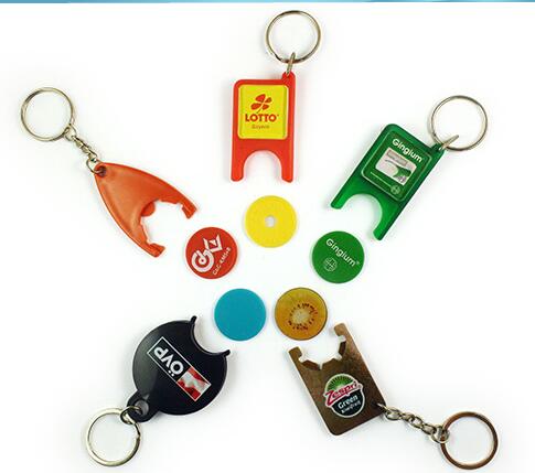 plastic token keyring