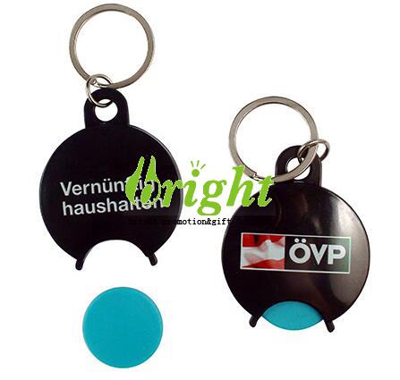 plastic token keyring