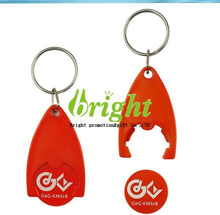 plastic token keyring