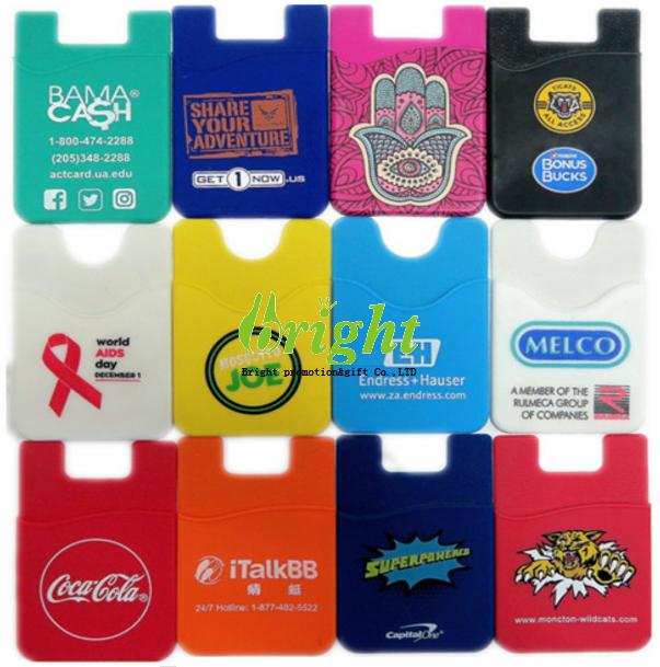 Silicone  phone card bag